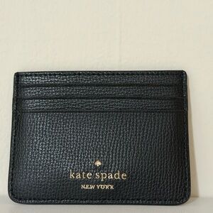 Kate Spade Black Leather Card Holder